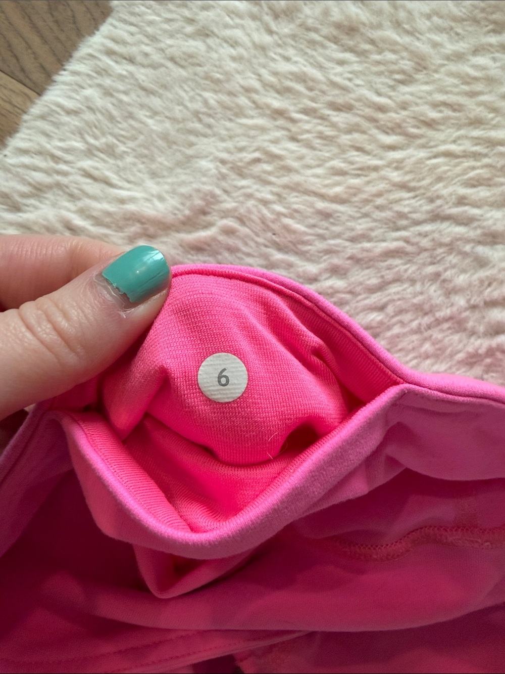 Lululemon Pink WunderUnder leggings - size 6 - Picture 3 of 5